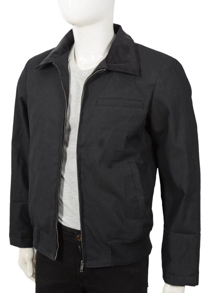 John Dutton Black Cotton Jacket