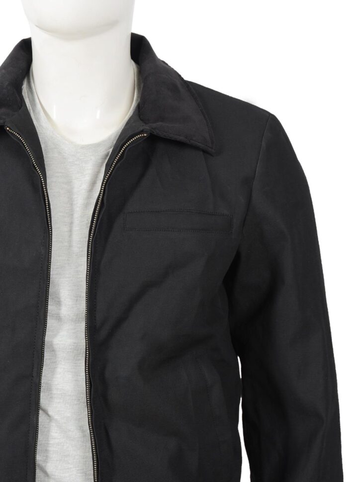 John Dutton Black Cotton Jacket