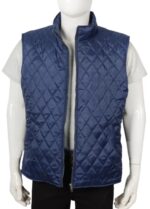 John Dutton Blue Quilted Vest