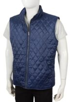 John Dutton Blue Quilted Vest