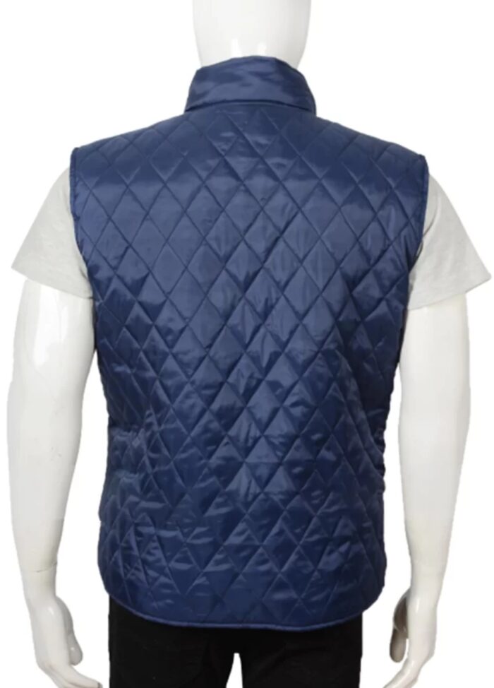 John Dutton Blue Quilted Vest