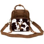 Yellowstone Cowhide Crossbody Travel Bag